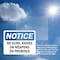 Signmission No Guns Knives Or Weapons On Premises OSHA Notice Sign, Vinyl Decal, 10in W x 7in L, 2PK OS-2PACK-NS-D-710-L-16135 - alternate 3
